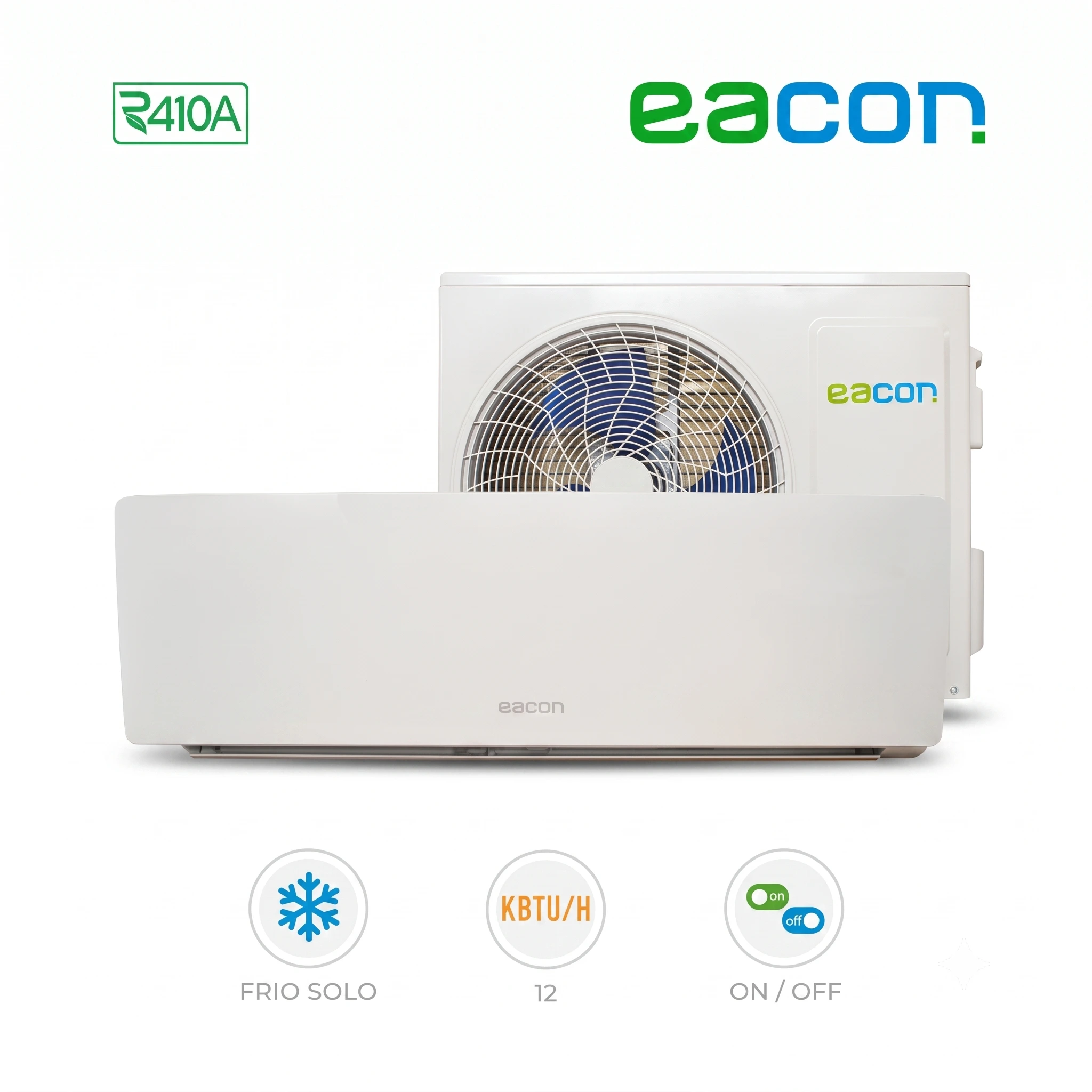 EACON Split Pared 12KBTU Solo Frío