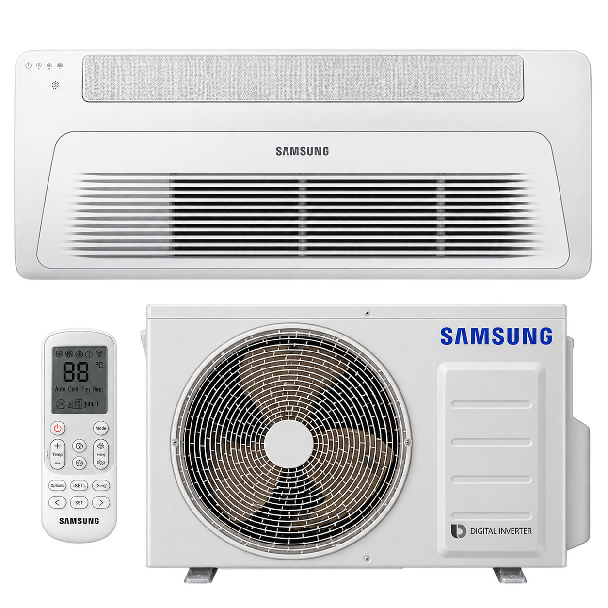 SAMSUNG Cassette 1 Vía KBTU Frío/Calor (WindFree) - Imagen 3